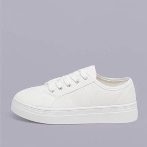 NEW White platform sneakers !